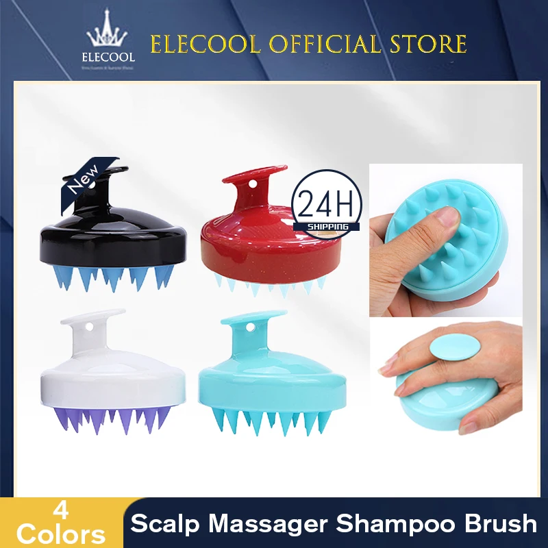 

Silicone shampoo brush scalp cleaning massage shampoo comb meridians massage silicone shampoos calp bath brush