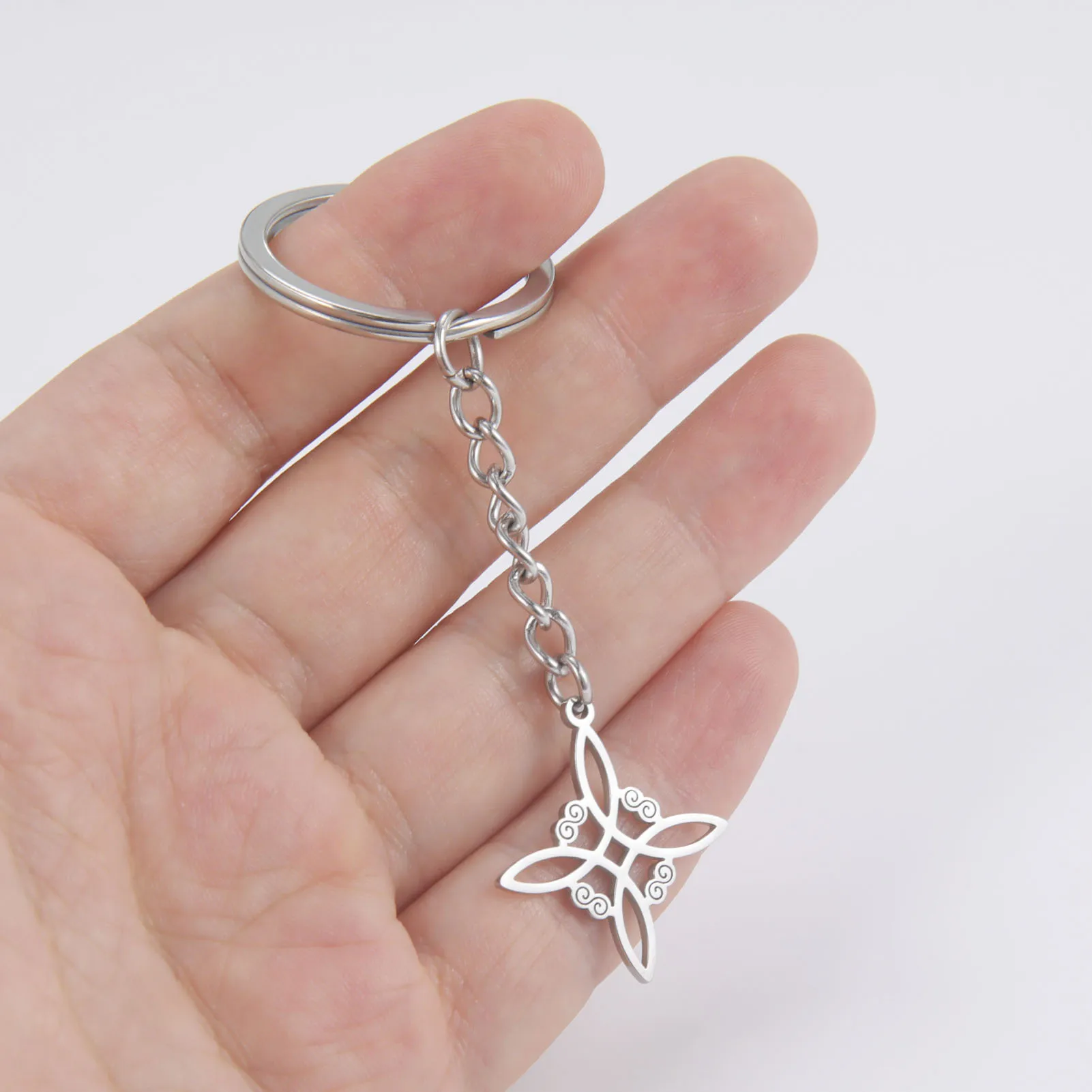 Dawapara Celtics Knot Trinity брелок из нержавеющей стали Triquetra ирландский символ защиты