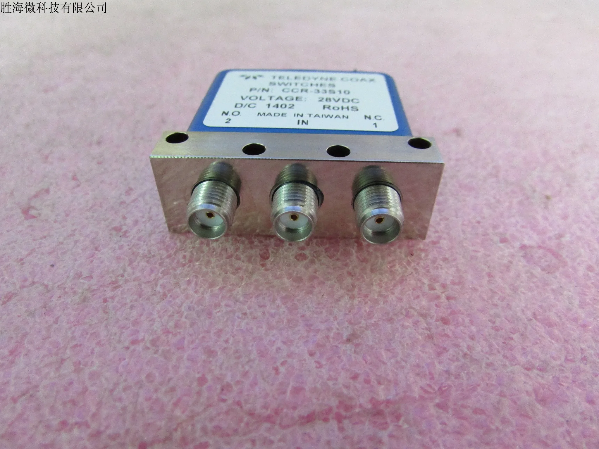 Фото CCR-33S10 Телединалайры 12 В 28 В DC-18 ГГц SPDT SMA RF коаксиальный переключатель №3