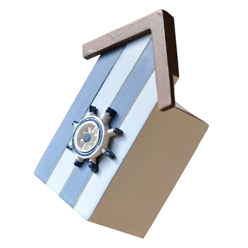 

Holder Pen Nautical Desk Decor Desktop Storage Organizer Helmsman Shaped Stand House Wooden Holders Coastal Table