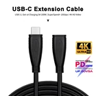 100W PD 5A Type C кабель-удлинитель 4K @ 60 Гц USB-C USB3.1 Gen 2 10 Гбитс удлинитель шнура для Macbook Pro Nintendo Switch SAMSUNG S20 +