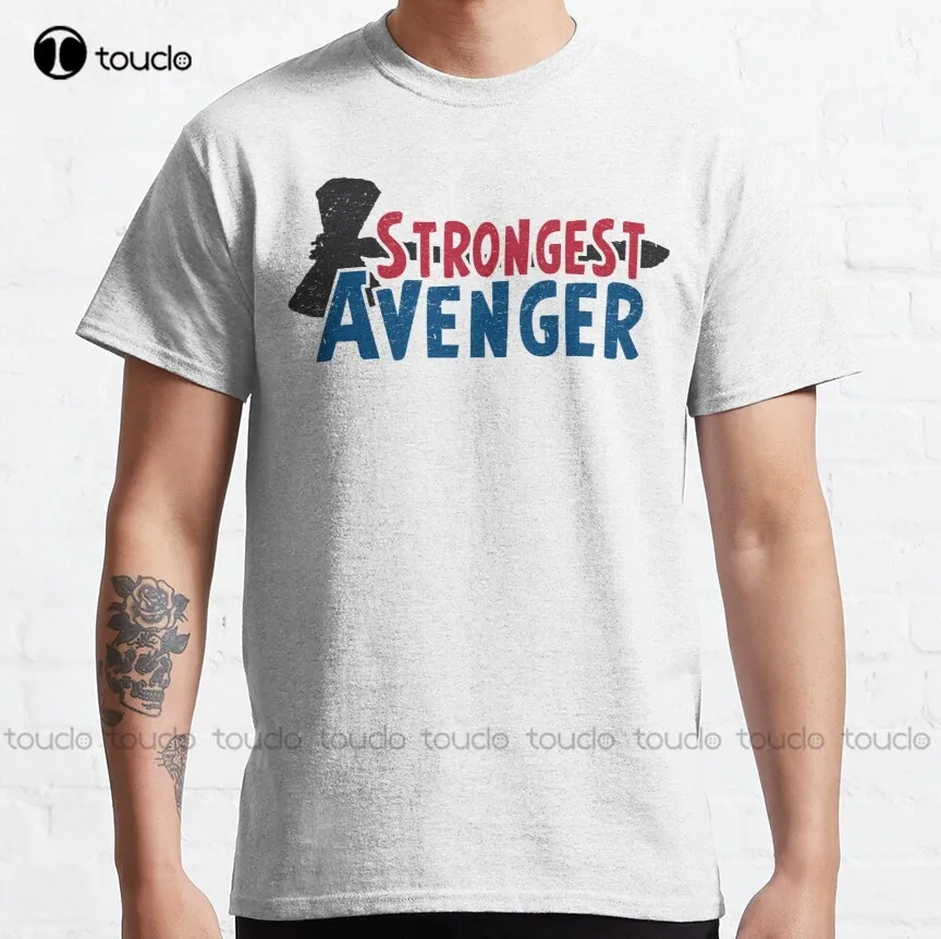 

Strongest Hero Strongest Avenger Classic T-Shirt Dress Shirts For Women Tee T Shirts Digital Printing Breathable Cotton Retro