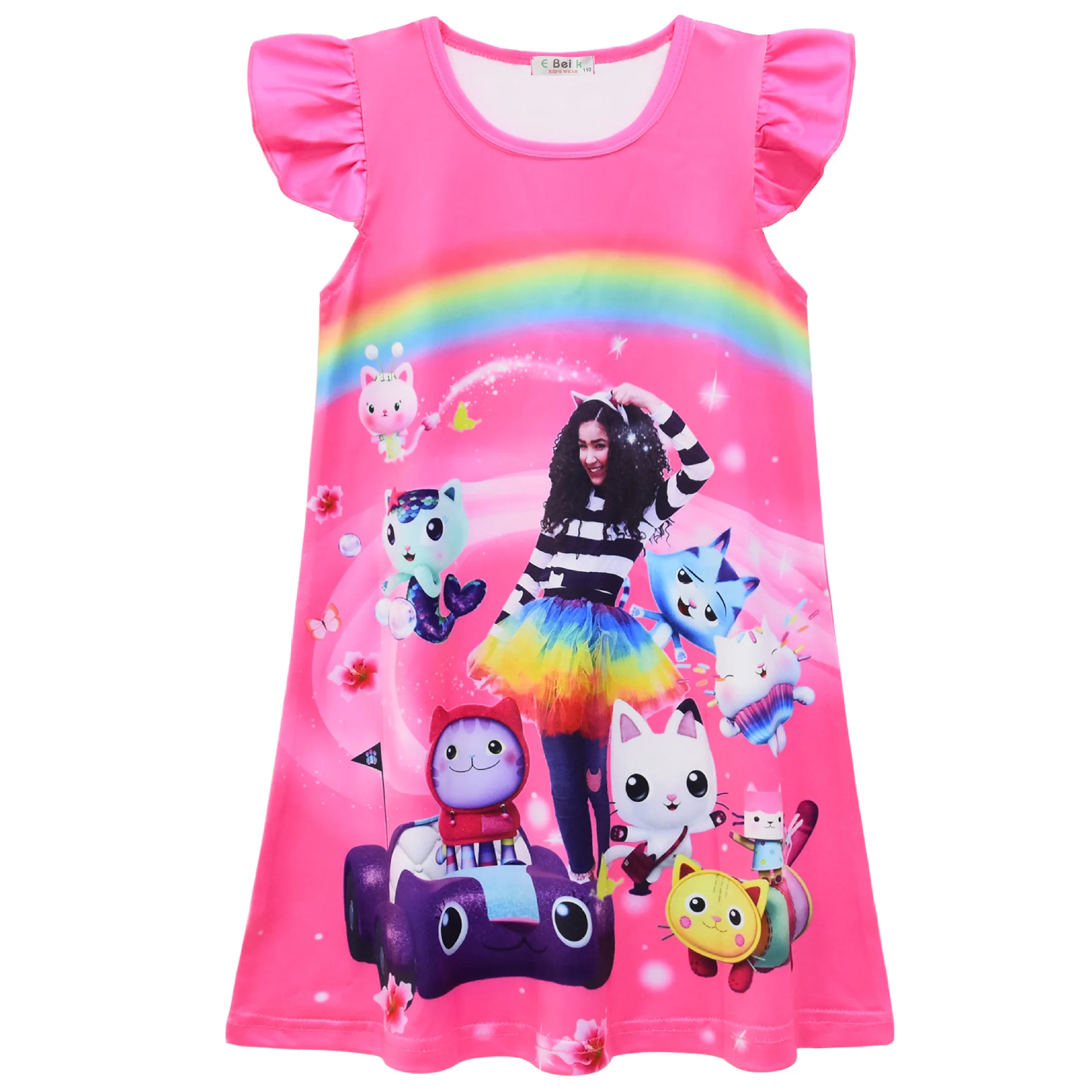 Gabby кукольные домики платье для девочки летнее аниме Габби Кот Малыш Милая одежда