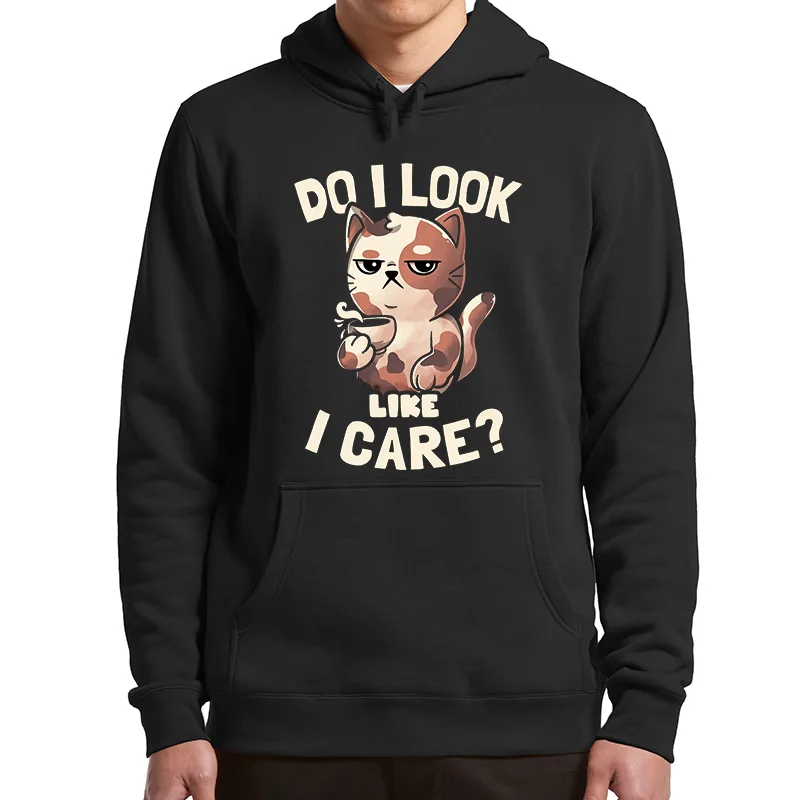 

Я выгляжу, как будто я ухаживаю, толстовки, ленивый милый Кофейный кот, забавный свитшот, пуловер, новинка, повседневная мягкая толстовка с к...