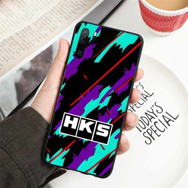 Спортивный автомобиль HKS JDM аксессуары чехол для телефона Huawei P50 P40 P30 Pro Lite P Smart 2021
