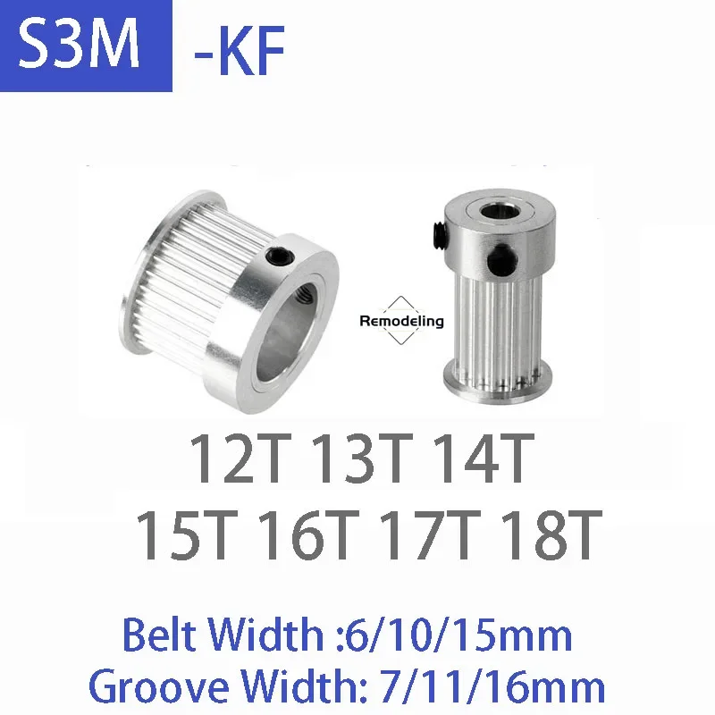 Синхронный ремень для колес S3M KF ширина 6/10/15 мм отверстие 3-12 1 шт.