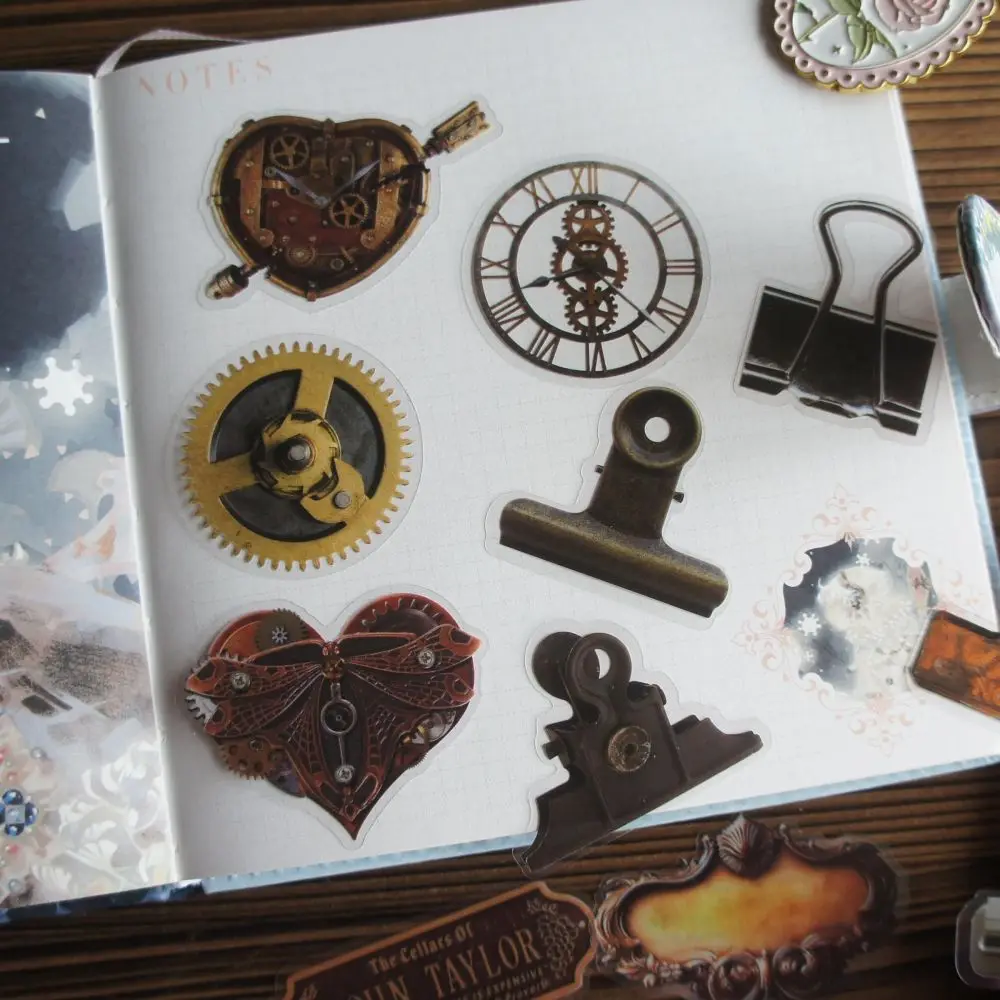 Металлическая кнопка-ключ в стиле ретро стильная ПВХ наклейка для скрапбукинга