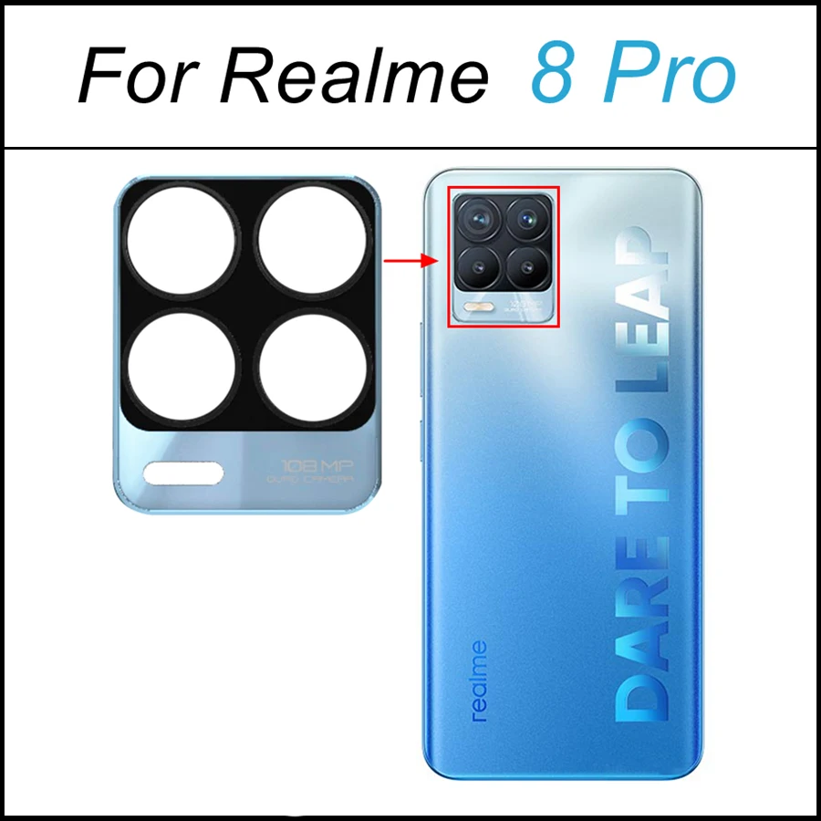 Оригинальный стеклянный объектив основной задней камеры для Realme 8/Pro/5G/8i