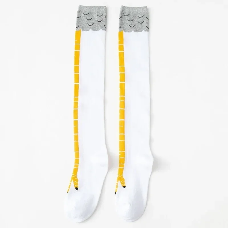 30 пар 3D забавных носков с куриными когтями гольфы женские теплые носки до бедра