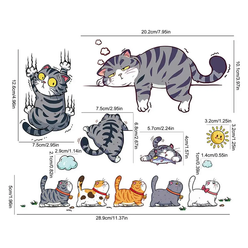 

Автомобильная наклейка на бампер, самоклеящаяся наклейка с забавным котом, водонепроницаемые аксессуары для автомобиля, грузовика, оконные наклейки на бампер