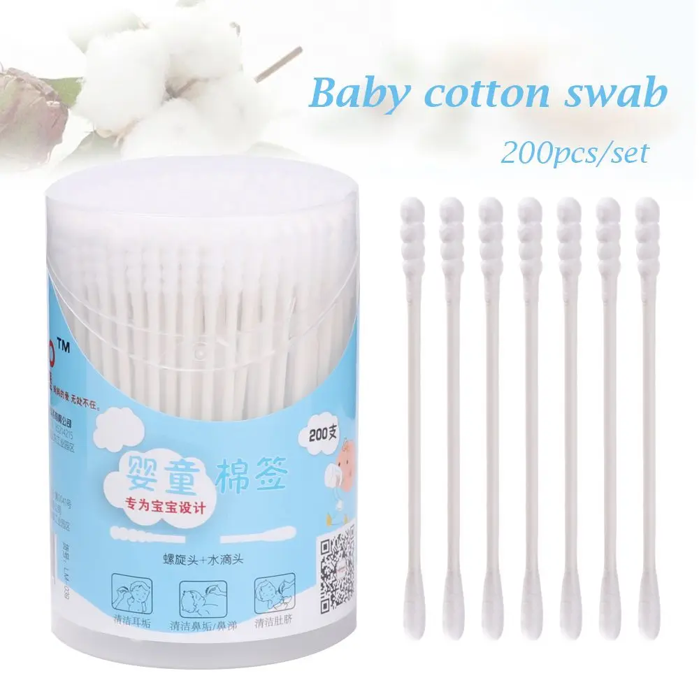 Beauty Nail Art Accessories Disposable Clean Tools Buds Sticks Baby Supplies Double Head Nose Ears Cleaning Cotton Swab