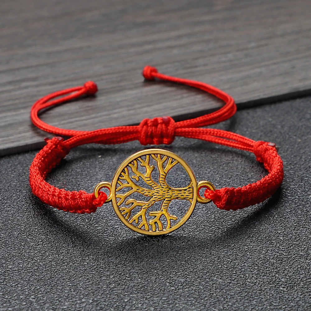 

Классические женские металлические красные веревочные плетеные браслеты, очаровательные браслеты для пар, ювелирные изделия ручной работ...