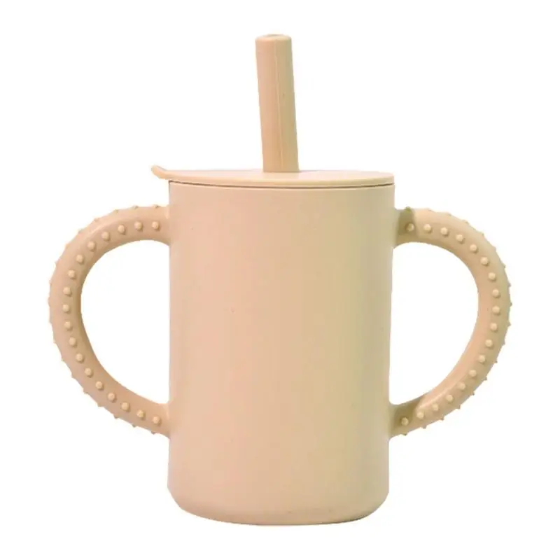 Toddler Training Cups Water Bottle Trainer Cup Toddler Cups For Baby-Led Weaning Straw Cup With Handles Newborn Essentials 6 Oz