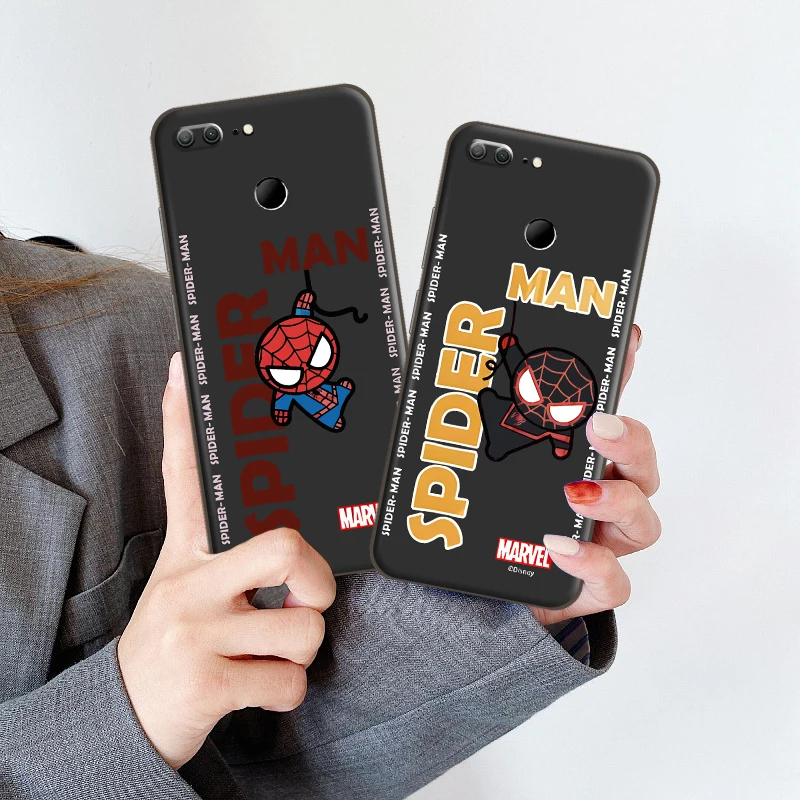 

Marvel Spider Man Q Is Cute For Huawei Honor 9 V9 9X 9A 9S Pro Lite Soft Silicon Back Phone Cover Protective Black Tpu Case