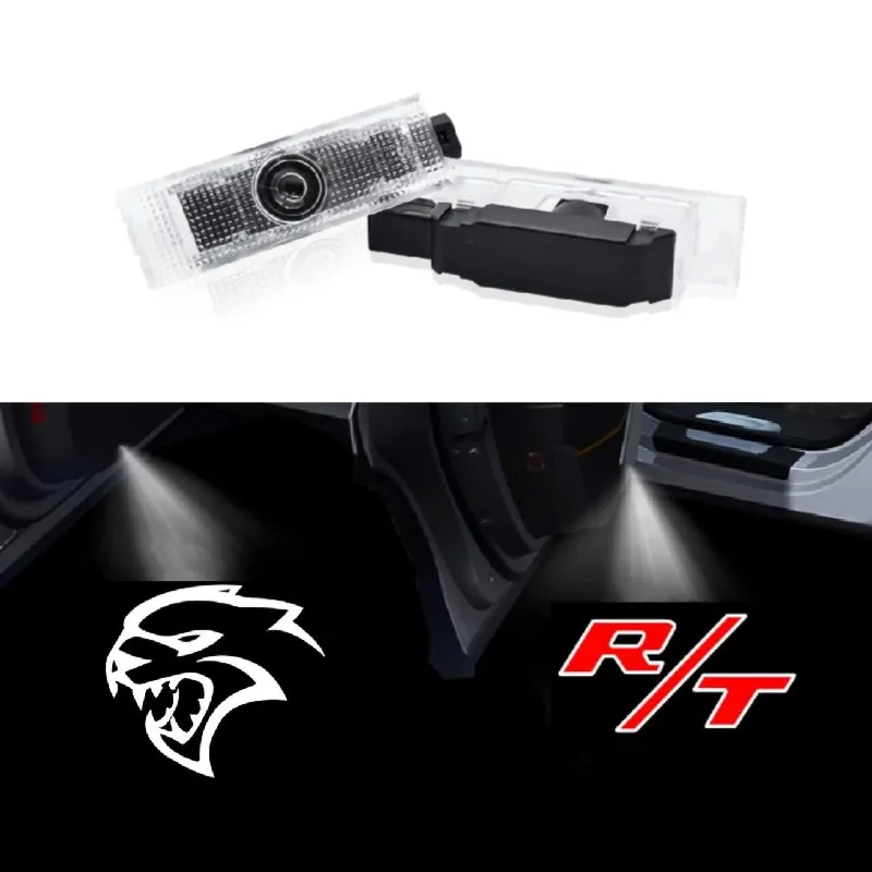 

2PCS Car Door Welcome Light Laser Projector Led Logo Lamp Car Auto Accessories For Dodge Charger Avenger Magnum SRT Hellcat