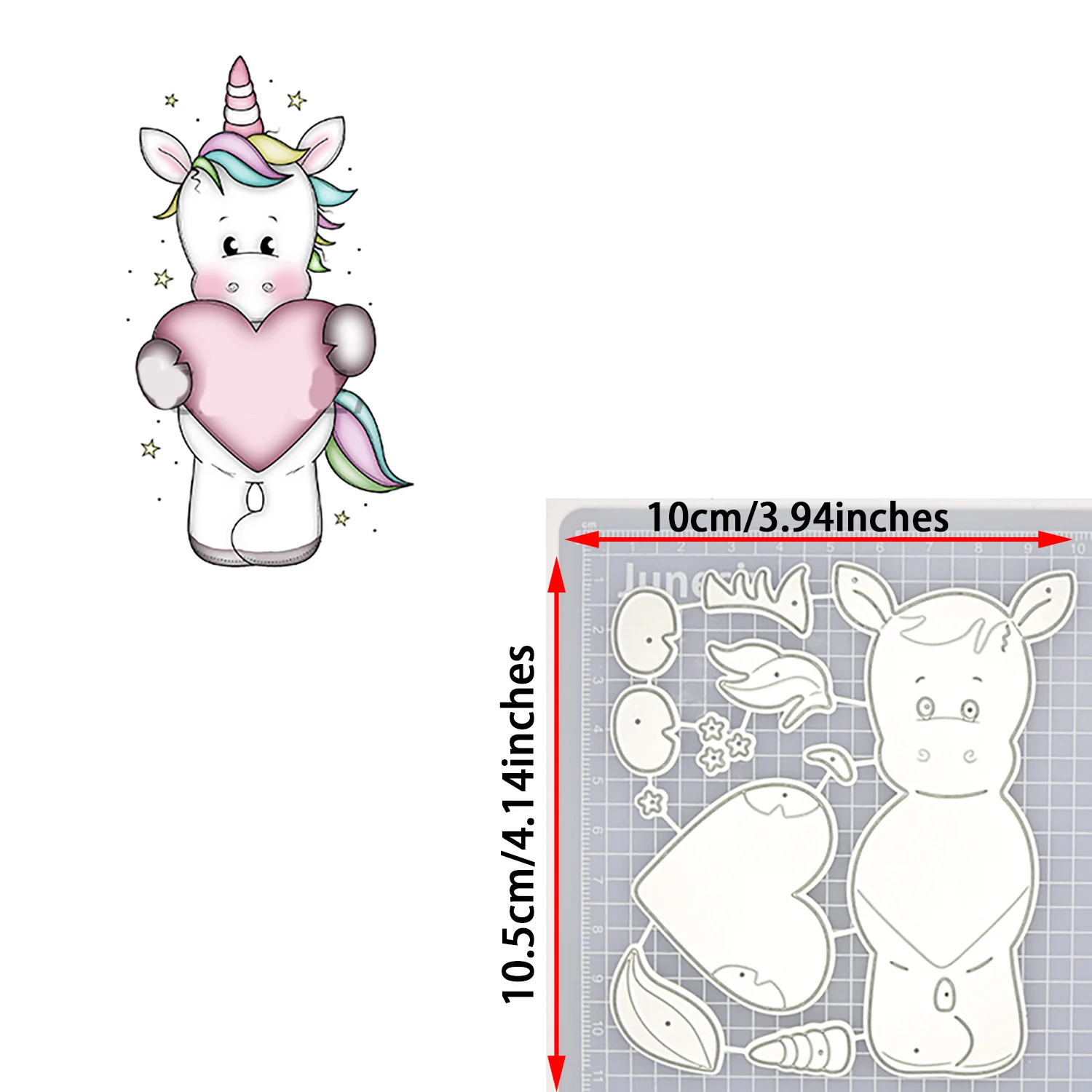 Разнообразные креативные металлические штампы с единорогом милый трафарет для