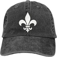 fleur de lis unisex denim caps baseball caps adult adjustable hats