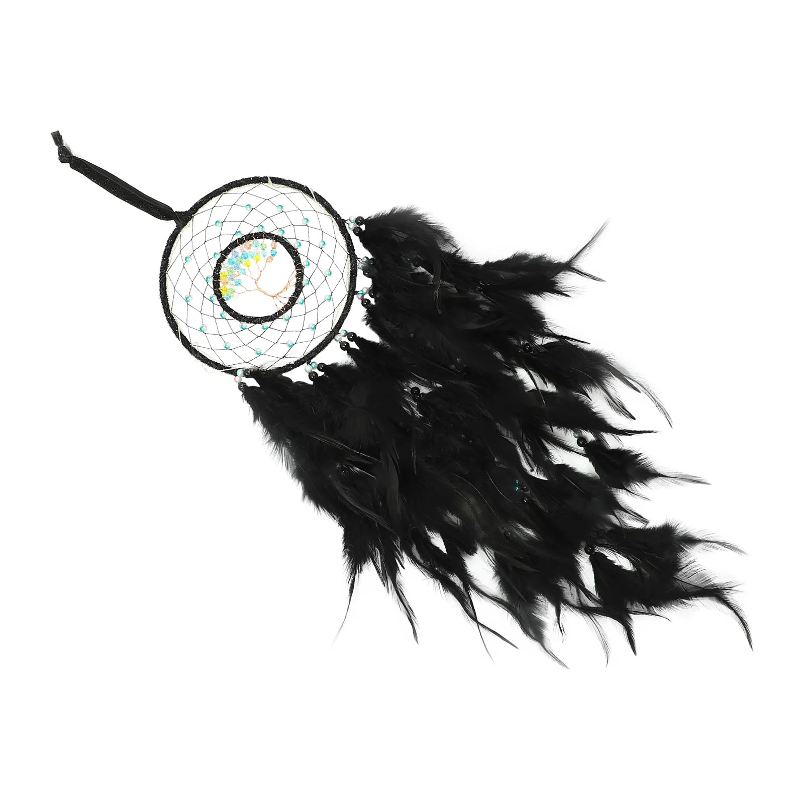 

Hanging LED Adornment Plume Dreamcatcher Ornament Car Garden Decoration