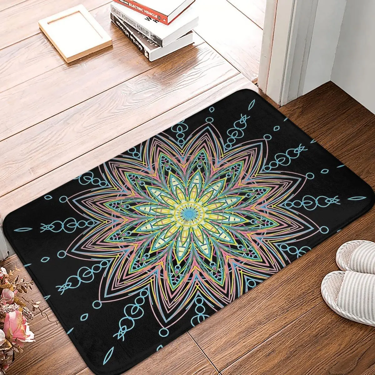 

Mandala Deco Anti-Slip Doormat Kitchen Mat Summer Flower Hallway Carpet Welcome Rug Indoor Decorative