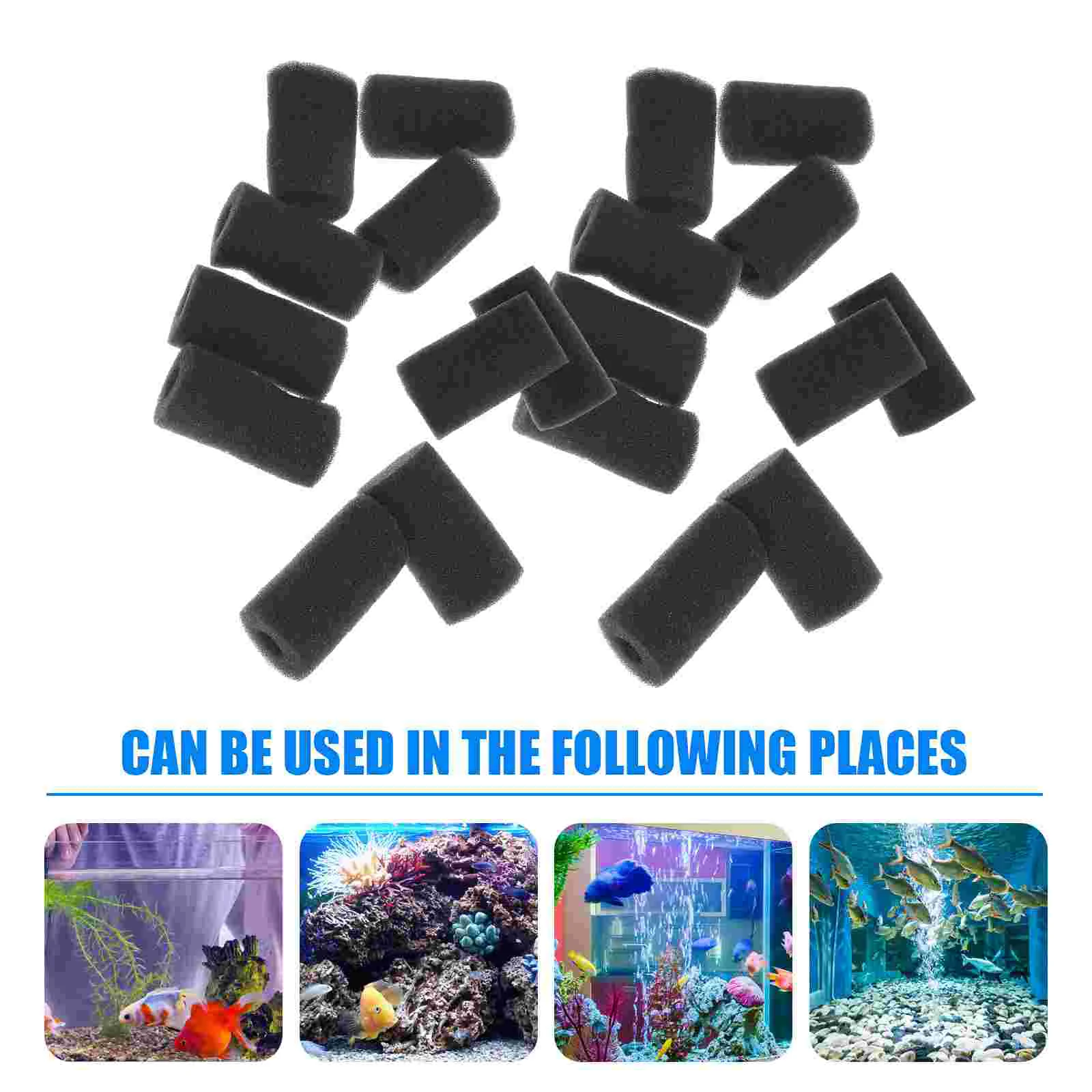 20 шт. фильтры для аквариума губчатый фильтр зубная нить предварительный Betta