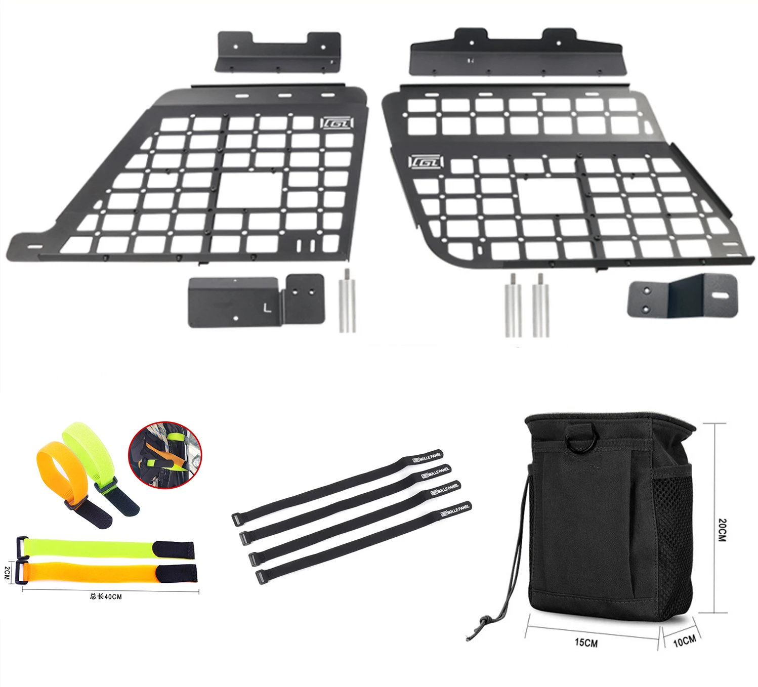 

Для Nissan Patrol Y61 1997-2016 полка для хранения, кронштейн для бокового окна, модификация, панель для хранения, задний багажник, панель Molle, органайзер