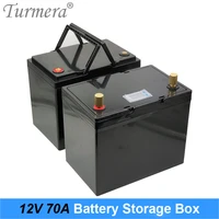 turmera 12v 70ah 80ah 90ah battery storage box lcd display with handle for solor energy system or uninterrupted power supply use