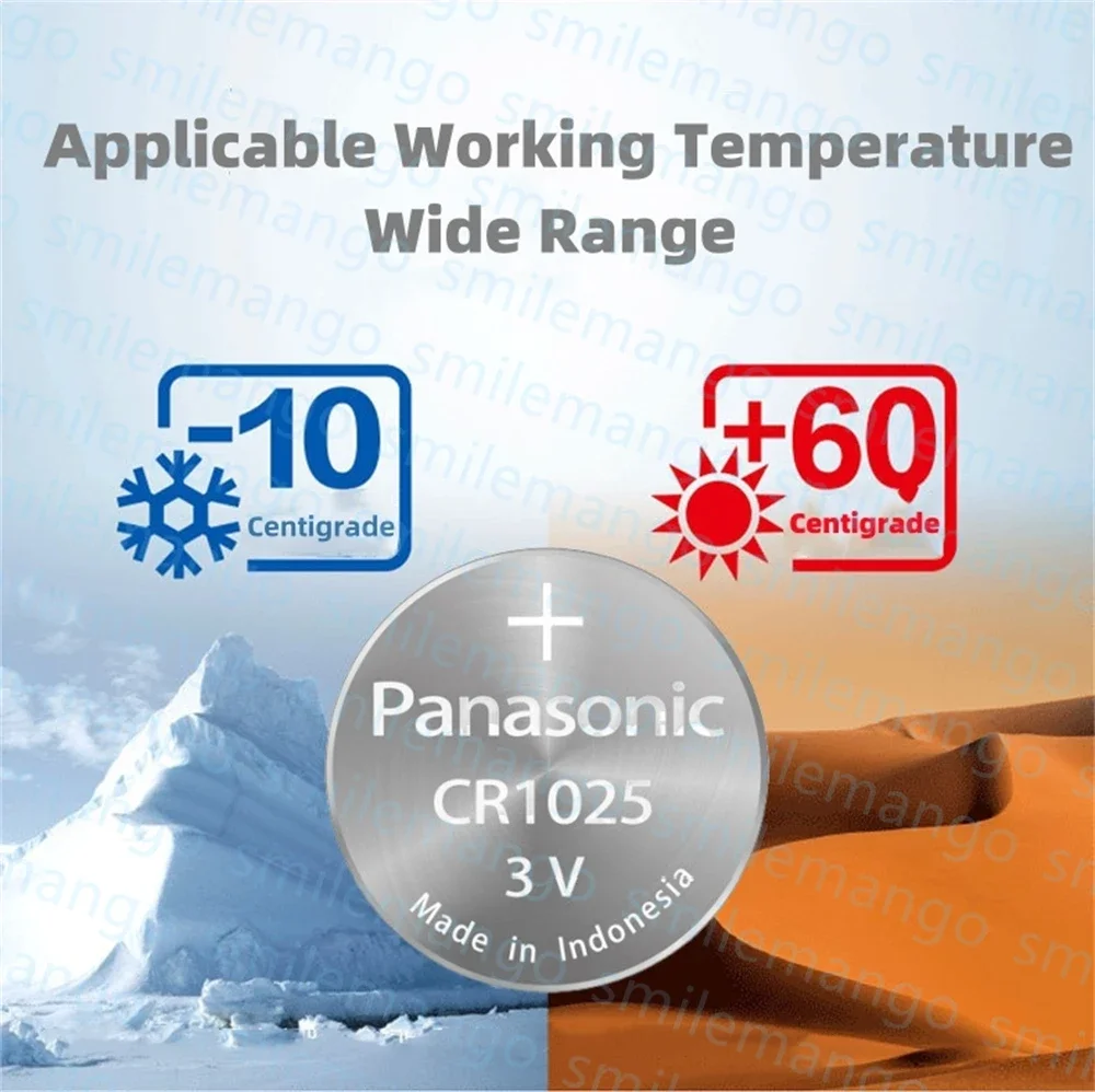 Panasonic CR1025 CR 1025 DL1025 BR1025 5022LC 3 В литиевая кнопочная батарея для часов с дистанционным