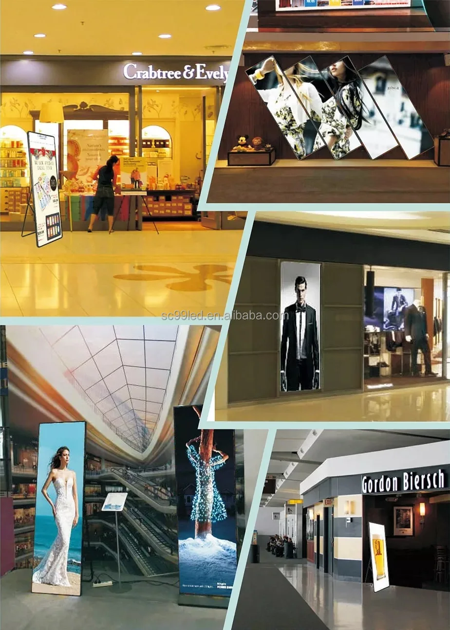 Jode Крытый Открытый Ультратонкий P1.5 Портативный Smart Wi-Fi Стенд Светодиодный Экран