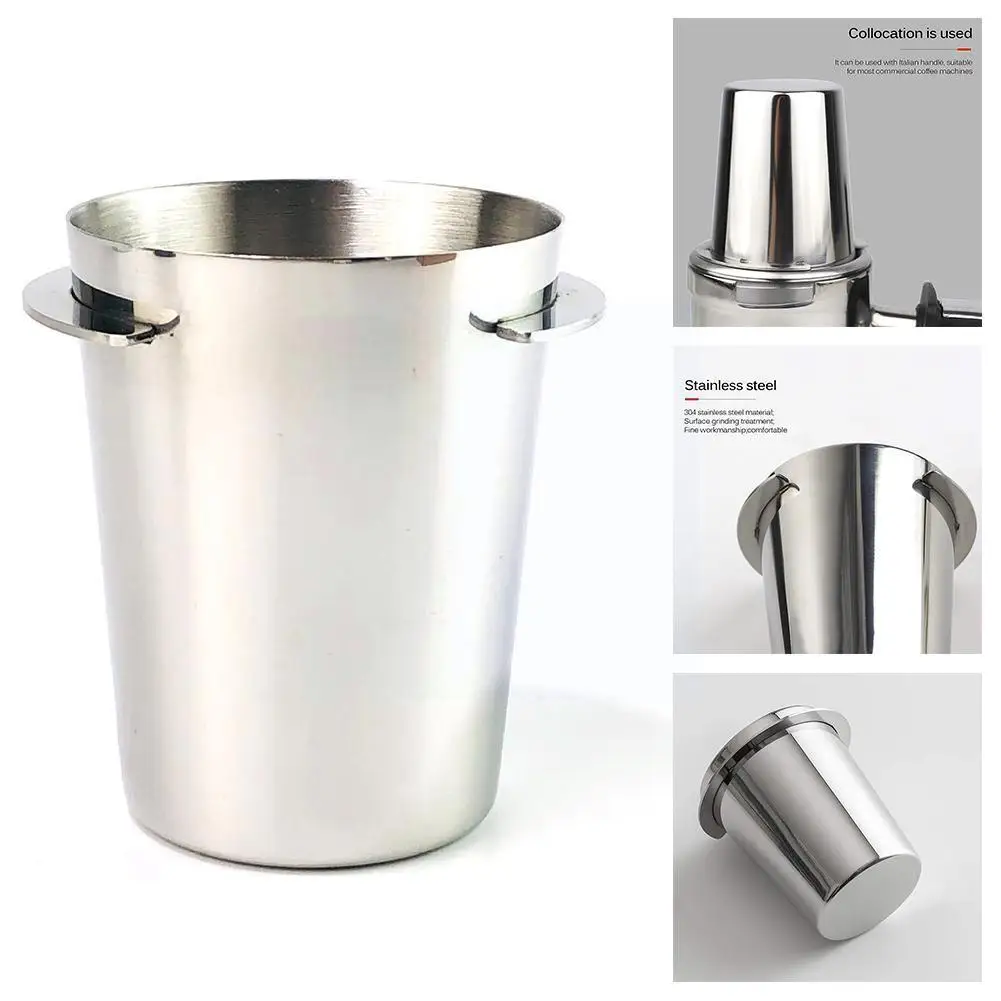 

58/51 53 54 Mm Coffee Dosing Cup Sniffing Mug For Espresso Machine Wear Resistant Steel Coffeeg Machine Powder Cup U0s4
