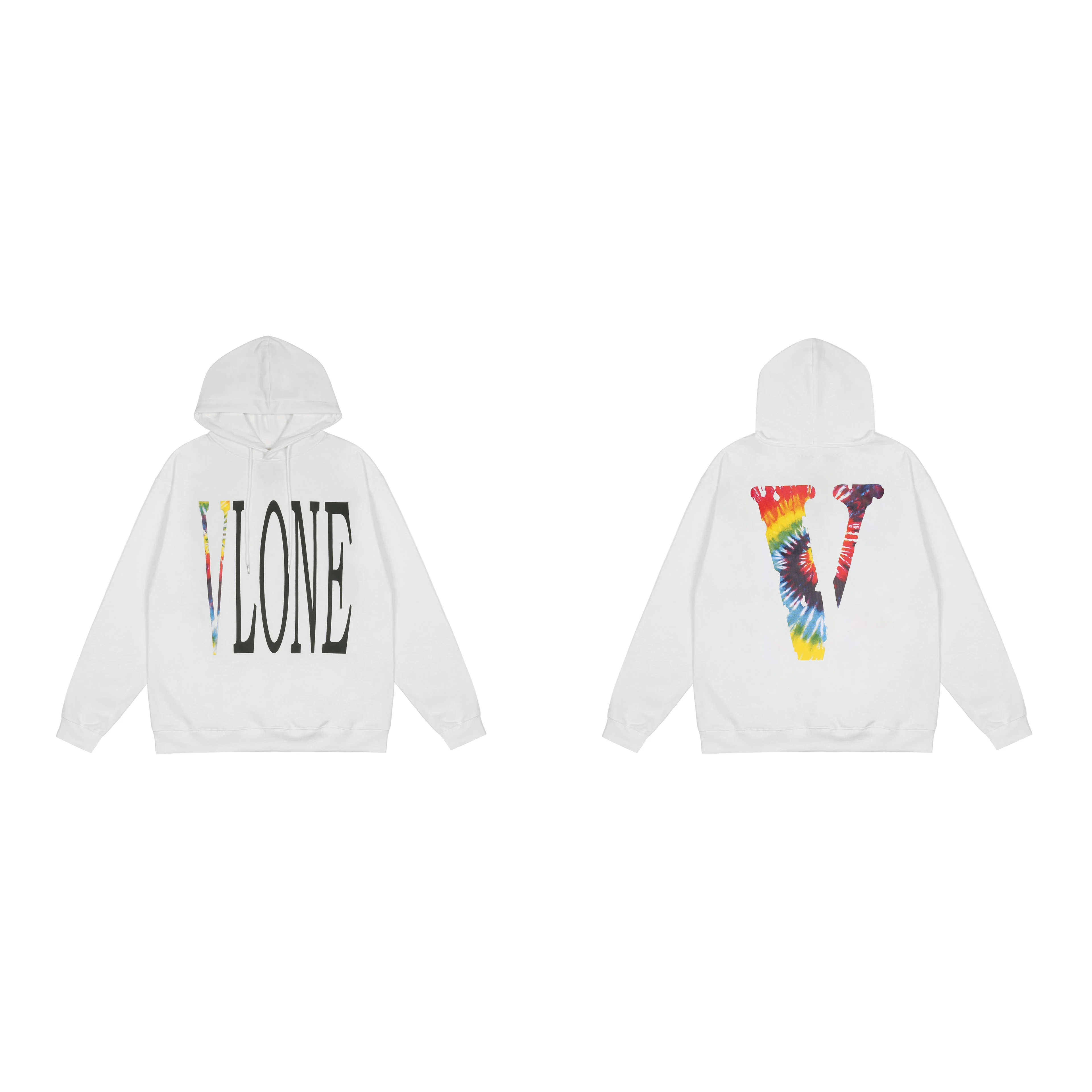 

VLONE Hoodies Female Couple Loose Street Sweatshirts Hip Hop Trend Men's Cotton Casual Letter Printing Hoodies Vlone Big V 1537