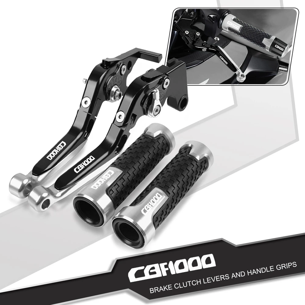 

Adjustable Motorcycle Aluminum Brake Clutch Levers Handlebar Handle Bar Grips For Honda CBF1000 2006 2007 2008 2009 CBF 1000