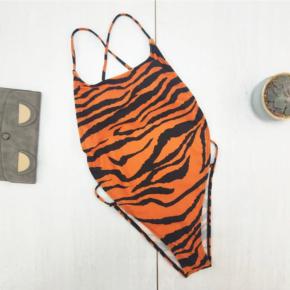 

Летняя пляжная одежда с леопардовым принтом для купания, бикини для плавания, сексуальное пляжное боди из полиэстера, слитный женский купал...