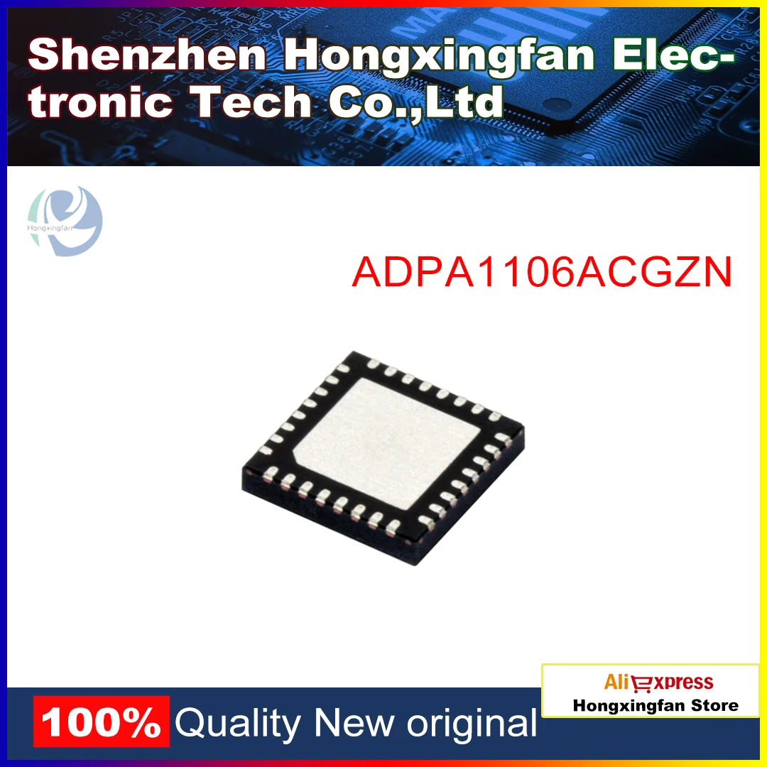 

1PCS RF amplifier ADPA1106ACGZN 2.7-3.5 GHZ,35W,GaN Radar PA