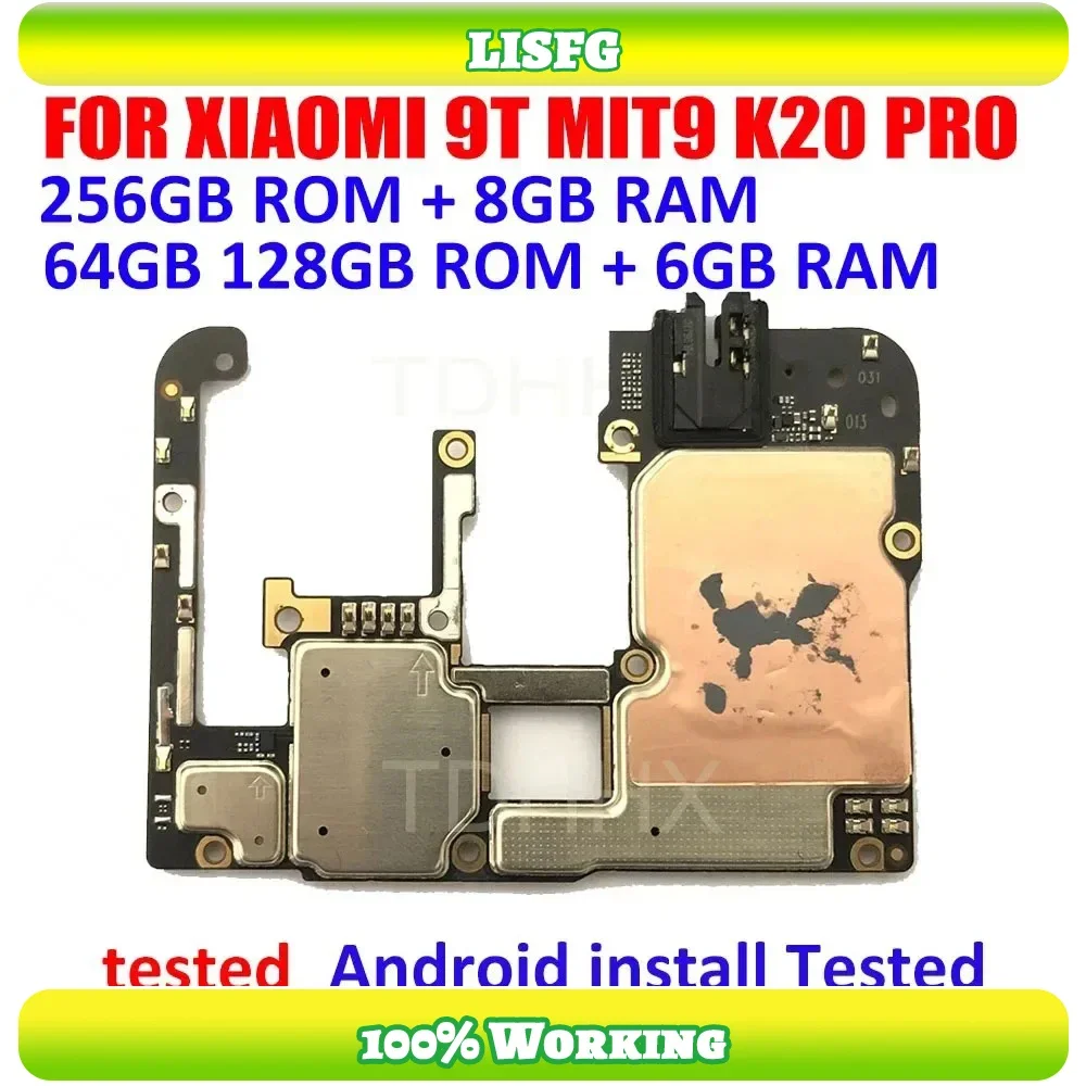 Полностью рабочая оригинальная материнская плата для Xiaomi 9t Mi Mi9t Pro