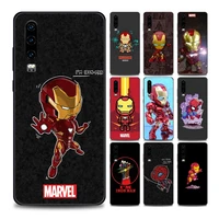 marvel phone case for huawei p10 p20 p30 p40 p50 p50e p smart 2021 pro lite 5g plus tpu case cover anime cartoon marvel iron man
