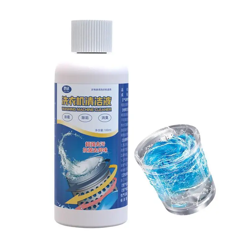 

Washer Cleaning Liquid 3.3oz Washer Machine Drum Cleaner Long-lasting Fragrance Washer Odor Remover For Maintenance Effect