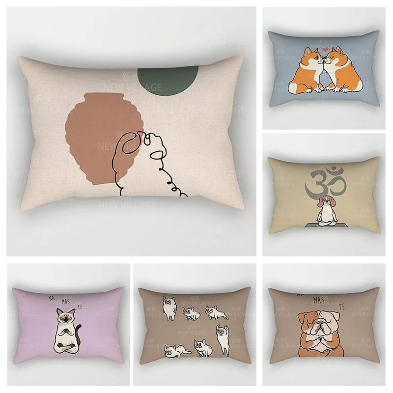 

Скандинавский осенний домашний декор 30*50, чехол для диванной подушки, чехол для дивана, чехол для дивана, 30x50 см, 40x60 40*60, бохо, винтажная манда...