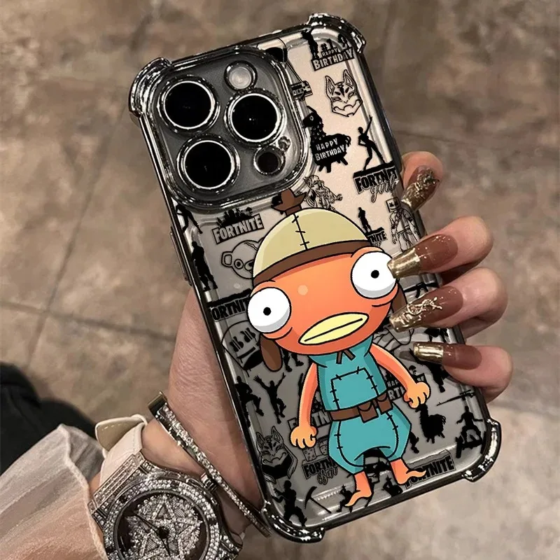 Популярный чехол для телефона F-Fortnites Plating для Oppo Reno15 Reno14 Reno13 Reno12 Reno11 Reno10 Reno8 Reno7 Z F T Pro Plus 4G 5G (art.: 3920da0502c03) - 3920da0502c03