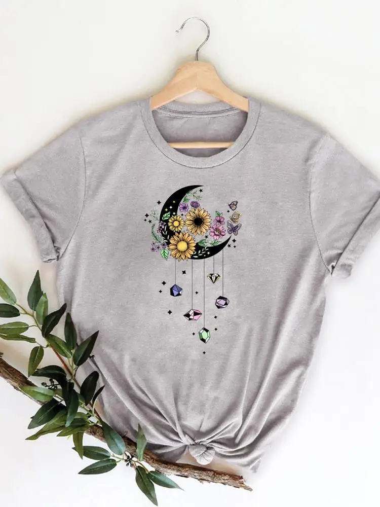 

Футболка женская с коротким рукавом, принтом и графическим принтом