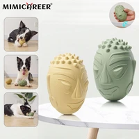 dog toys built in sound retro mask rubber ball interactive bite training toys suitable for medium large dogs pet played supplies