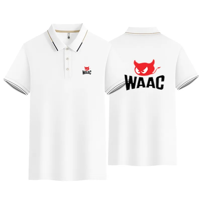 Golf Men's Summer Polo Shirt T-shirt Men's Short Sleeve Solid Button Breathable Polo Shirt Casual Business Men's Polo Shirt