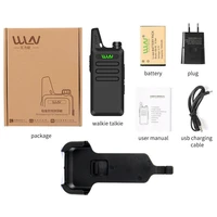 12pcs wln kd c1 mini handheld transceiver kdc1 uhf two way radio ham communicator radio station 5w 16 channel walkie talkie