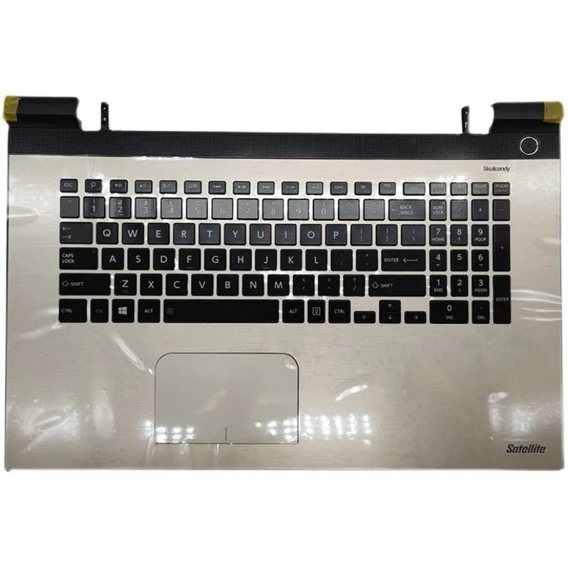 Новая подставка для ноутбука с клавиатурой US верхняя крышка корпуса Toshiba Satellite L70-C