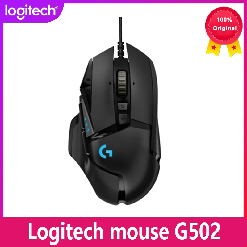 

Logitech G502 HERO RGB Professional Gaming Mouse 25600DPI Programming Mouse Adjustable Light Synchronizatio For Mouse Gamer