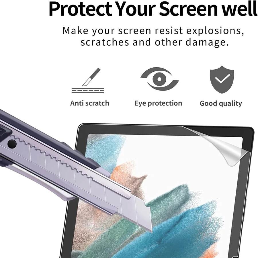 Мягкая защитная пленка из ПЭТ для Samsung Galaxy Tab A8 2 шт. 10 1-дюймовая Защитная планшета 5