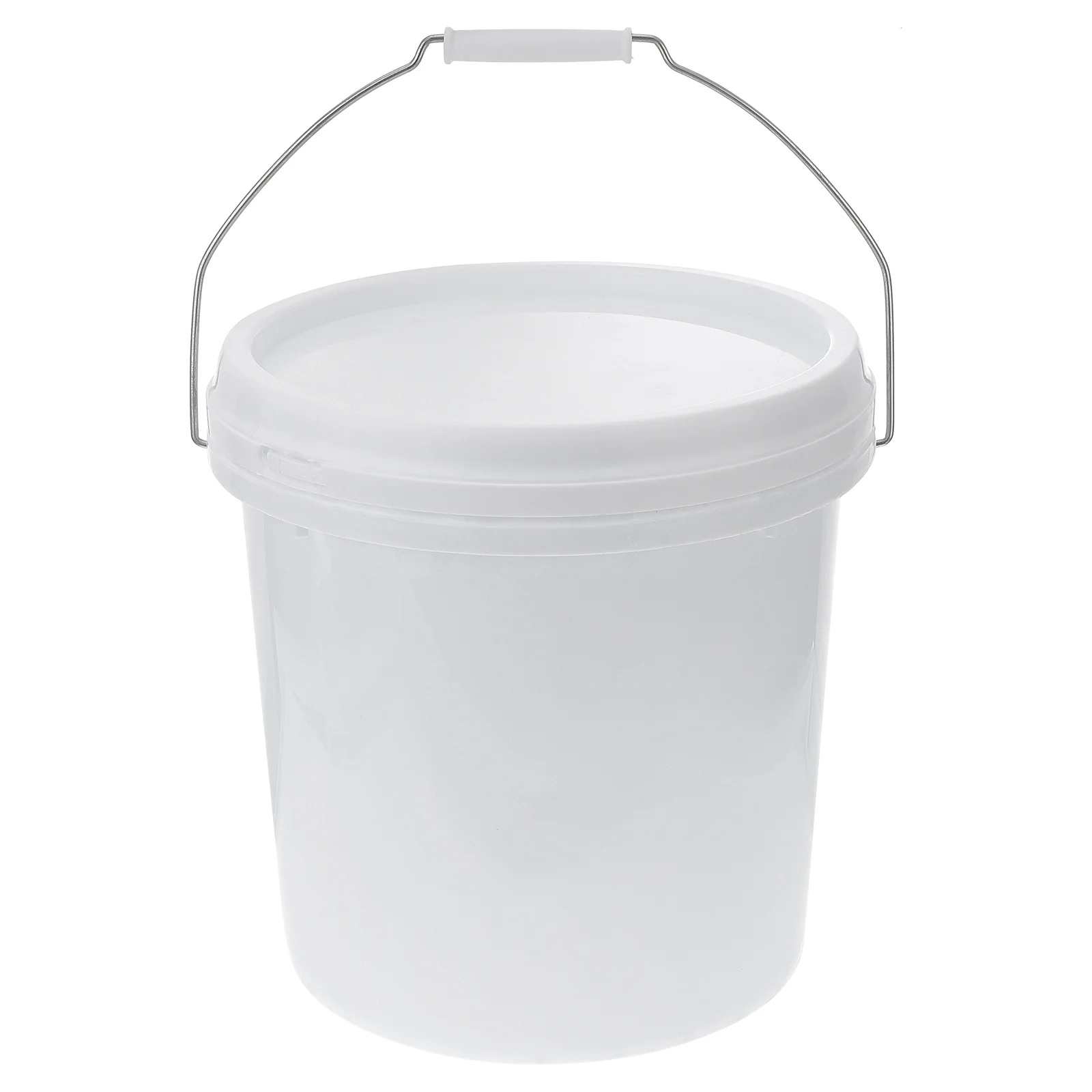 

Bucket Plastic Pail Water White Buckets Lid Gallon Storage Handle Portable Lids Pails Ice Airtight Utility Cleaning Painting