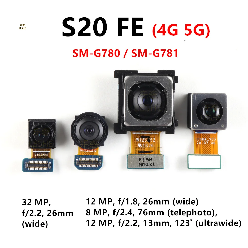 Передняя Задняя камера для Samsung Galaxy S20 FE 4G 5G G780G G781B G780F задняя фронтальная модуль