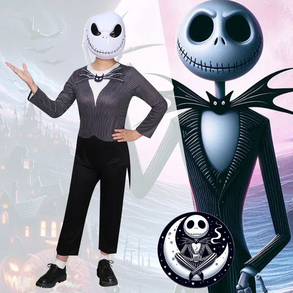 Детский комбинезон Кошмар перед Рождеством костюм для косплея Джека