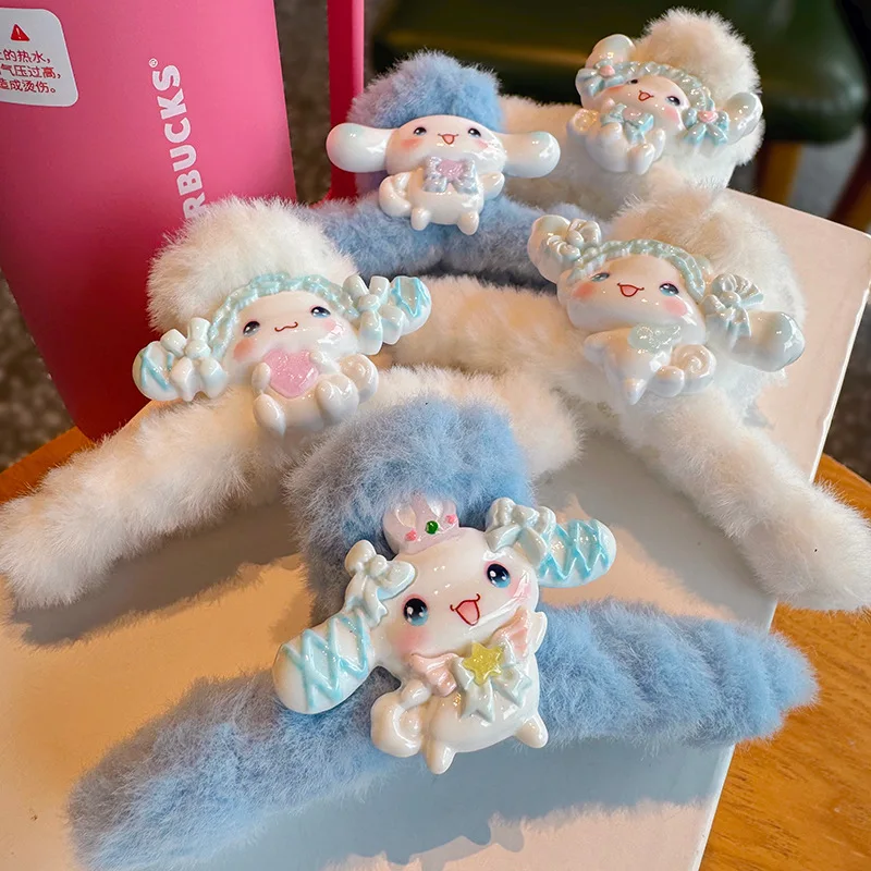 Шпилька с застежкой MINISO плюшевые аксессуары для волос Sanrio каваи мультяшная