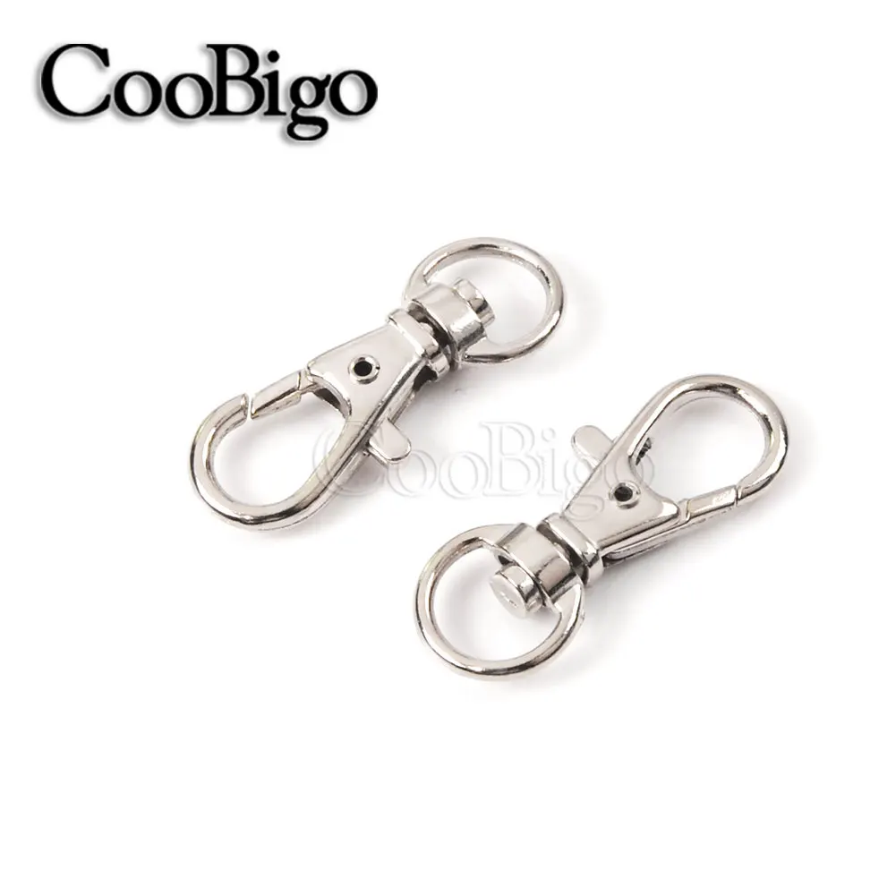 Металлическая поворотная застежка-лобстер карабин для брелка брелок цепочка